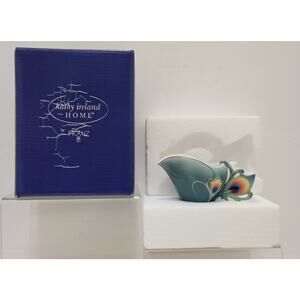 Franz Kathy Ireland Peacock Luminescence Collection Porcelain Creamer in W/ Box